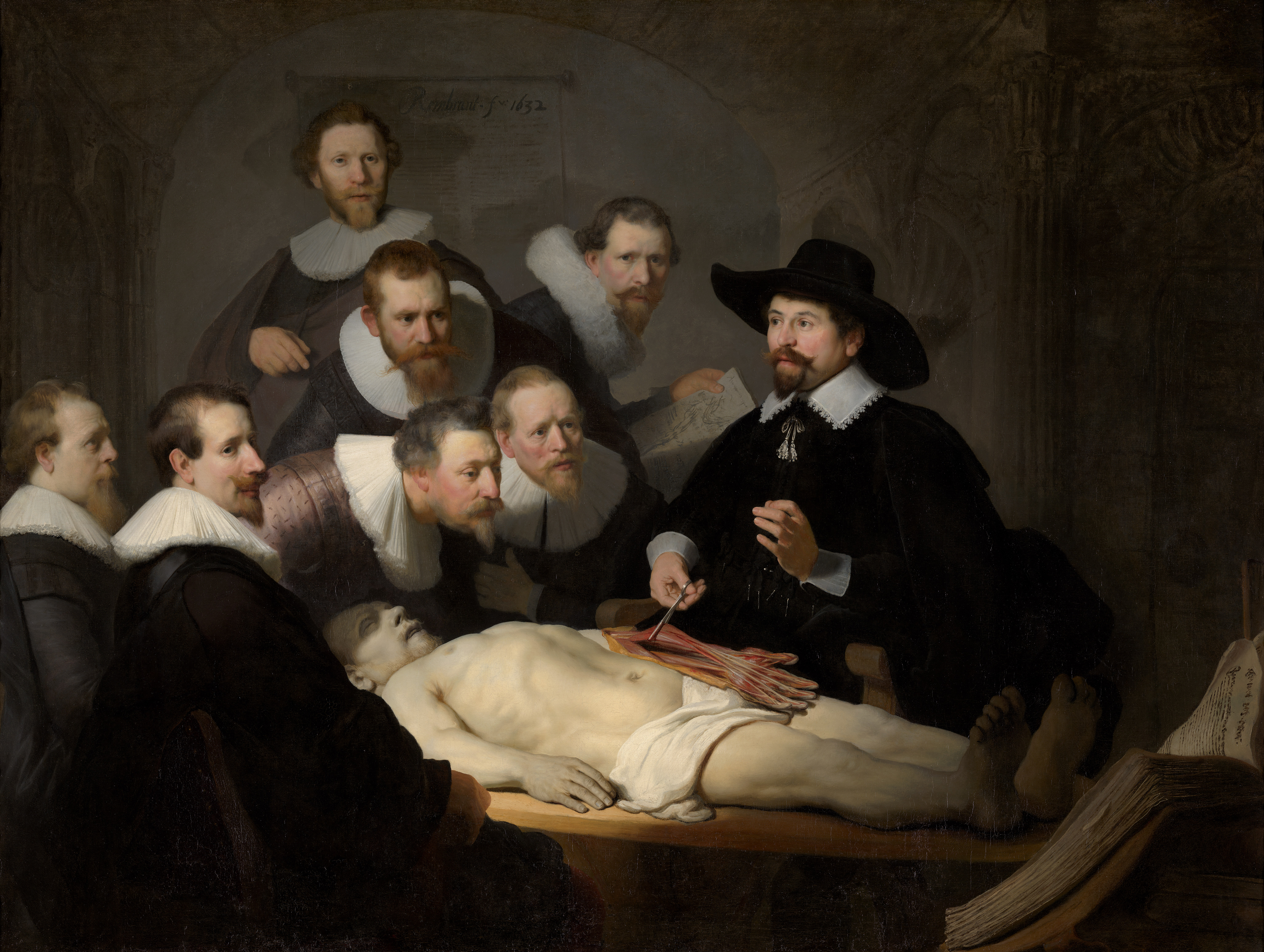 Dissecting a biological phenomenon using a non-computational model. Rembrandt, The Anatomy Lesson of Dr Nicolaes Tulp, 1634, oil on canvas, Mauritshuis museum, The Hague